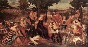 BONIFACIO VERONESE The Finding of Moses  dghgh oil painting